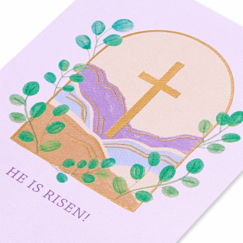 American Greetings Easter Card #58, Cross Perspective: back