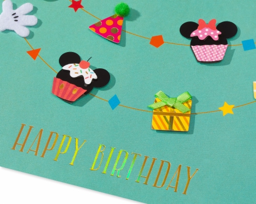 Papyrus #43 Disney Birthday Card (Sending Special Wishes) Perspective: back