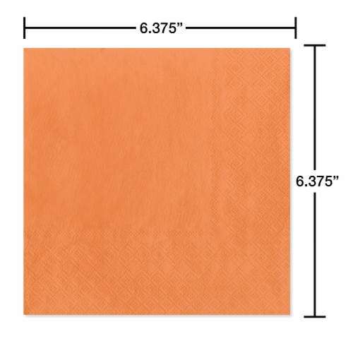 American Greetings 20-Count All Occasion Lunch Napkins, Orange Perspective: back