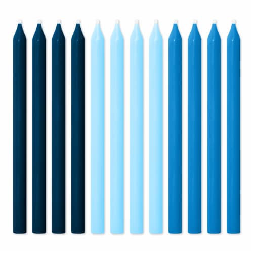 American Greetings Birthday Candles Shades of Blue Perspective: back