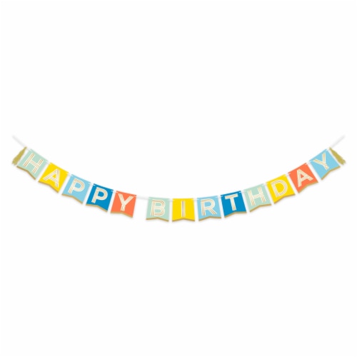 American Greetings 7' Birthday Party Banner Decoration, Happy Birthday Perspective: back