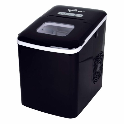 Koolatron Countertop Portable Auto Ice Maker Machine, 26 Pound Capacity, Black Perspective: back