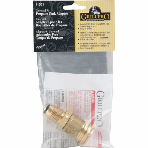GrillPro Brass Propane Tank Adapter 11051 Perspective: back