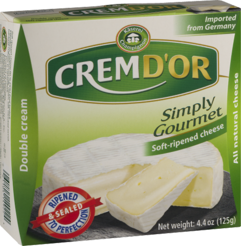 Kaserei Champignon Crem D'or Soft-Ripened Double Cream Cheese Perspective: back