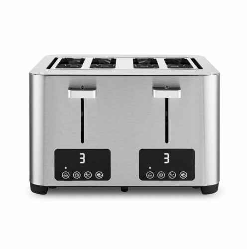 Salton 4-Slice Space Saving Long Slot Electronic Toaster 