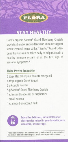 Flora SambuGuard Organic Elderberry Crystals Perspective: back