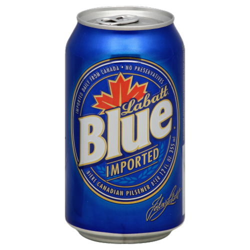 Labatt Blue Imported Canadian Pilsener Perspective: back