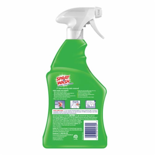 Spray N Wash Pre Treat Laundry Stain Remover Spray, 22 fl oz Perspective: back