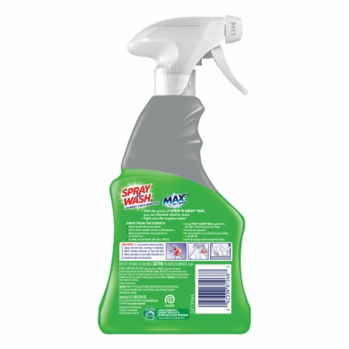 Spray 'N Wash Max with Oxi Action Pre Treat Laundry Stain Remover Spray, 16 fl oz Perspective: back