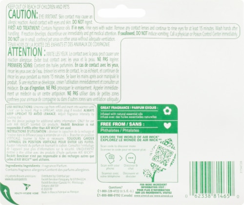 Air Wick® Lavender & Chamomile Scented Oil Refills Perspective: back