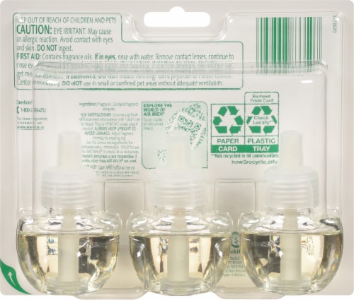 Air Wick® Plug in Refill Apple Cinnamon Medley Scented Oil Air Freshener Perspective: back