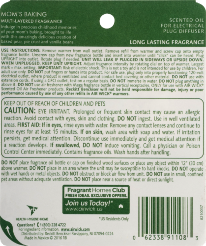 Air Wick Life Scents Mom's Baking Oil Refills Perspective: back