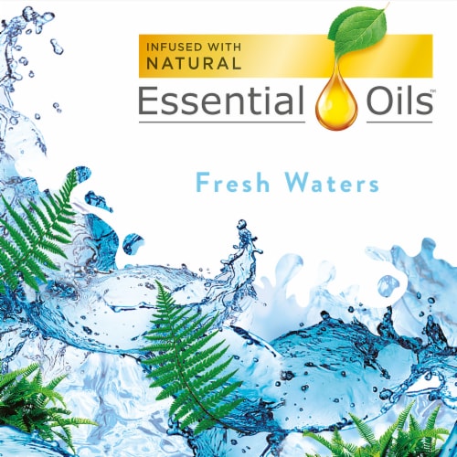 Air Wick Scented Oil Refill, Plug In Air Freshener, Fresh Waters, 5 refills Perspective: back