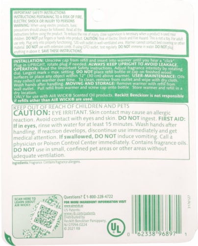 Air Wick® Apple Cinnamon Medley Fragrance Warmer + Refill Perspective: back