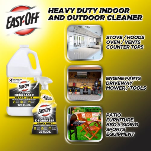 Easy Off Heavy Duty Cleaner Degreaser, Removes Tough Grease and Grime, 32 fl oz Perspective: back