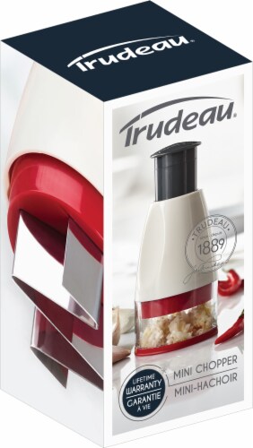 Trudeau Mini Chopper - White/Red Perspective: back