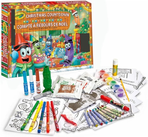 Crayola Christmas Countdown Activity Advent Calendar Perspective: back