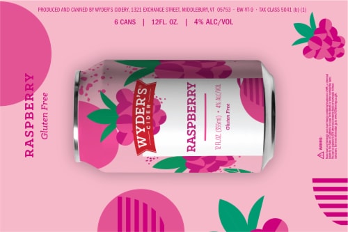 Wyder's® Raspberry Hard Cider Perspective: back