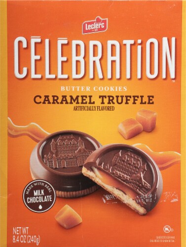 Celebration™ Caramel Milk Chocolate Truffle Cookies Perspective: back