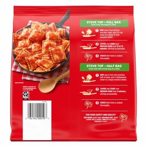 Chef Boyardee Cheese Ravioli Skillet Meal Frozen Perspective: back