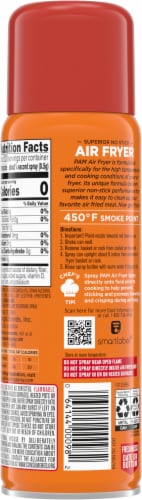 PAM® Air Fryer No-Stick Cooking Spray Perspective: back