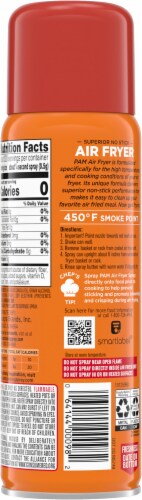 PAM® Air Fryer No-Stick Cooking Spray Perspective: back