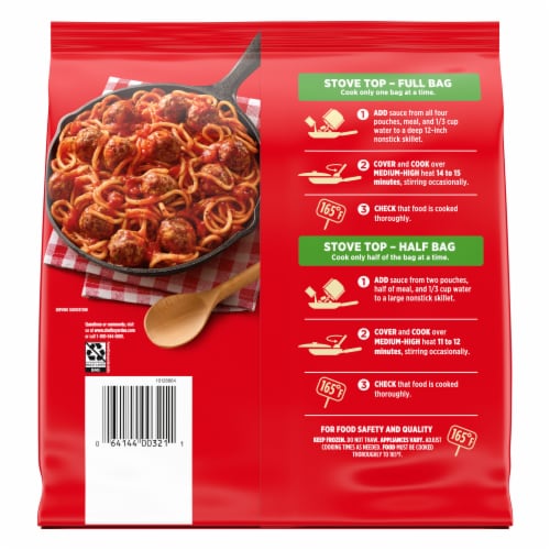 Chef Boyardee Spaghetti And Meatballs Skillet Meal Perspective: back