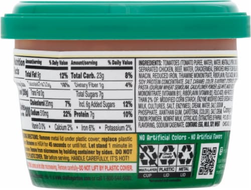 Chef Boyardee® Mini Spagetti Rings & Meatballs Microwavable Bowls Perspective: back