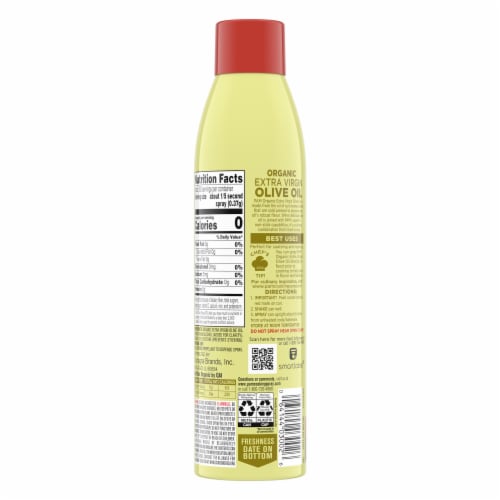Pam Organic Olive Oil Cooking Spray Perspective: back