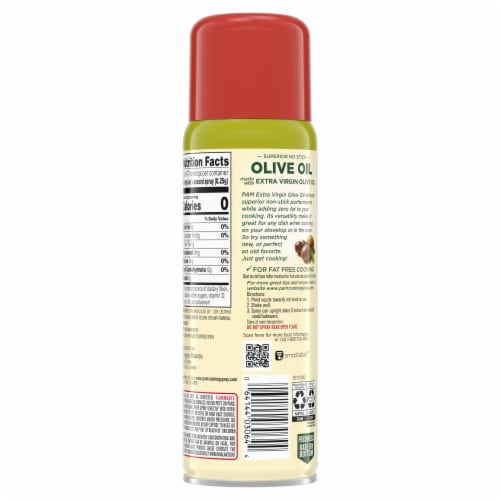 Pam Non Stick Olive Oil Cooking Spray Perspective: back