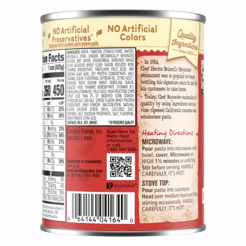 Chef Boyardee® Mini ABC's & 123's Pasta with Meatballs Pasta in Tomato Sauce