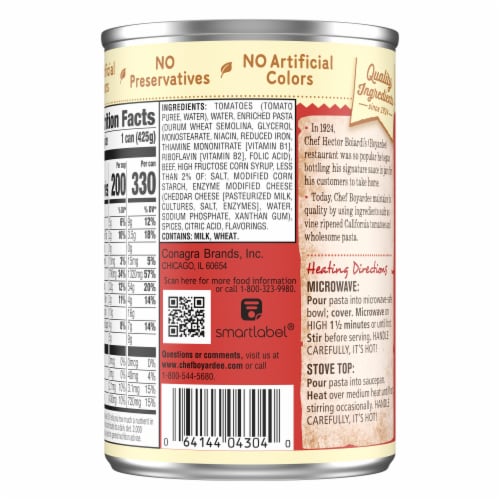 Chef Boyardee Lasagna Perspective: back