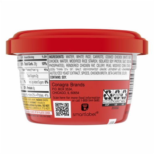 Chef Boyardee Rice With Chicken & Vegetables Perspective: back