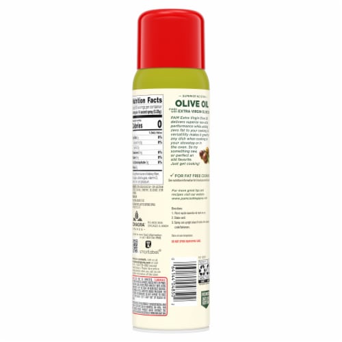 Pam Non Stick Olive Oil Cooking Spray Perspective: back