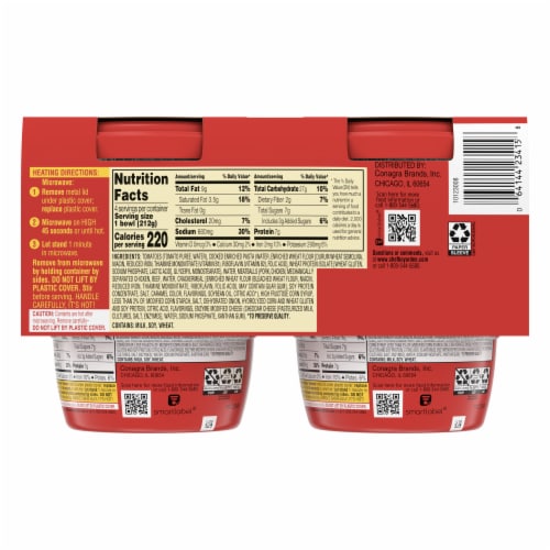 Chef Boyardee® Spaghetti & Meatballs - Microwave Meal Perspective: back