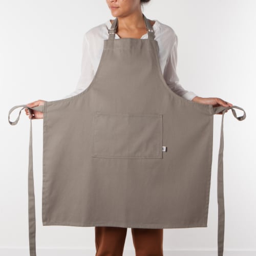 Now Designs Adjustable London Gray Kitchen Apron Perspective: back