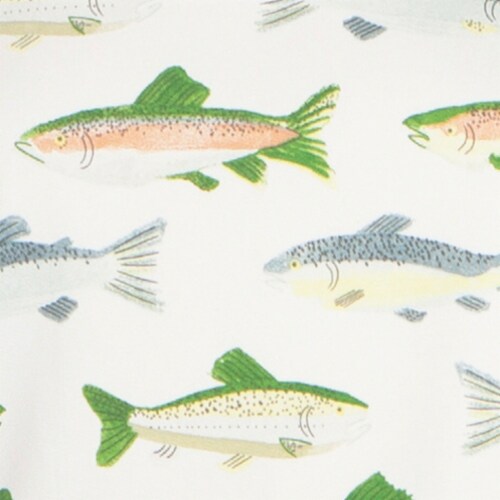 Now Designs Unisex Adjustable Cotton Gone Fishin Kitchen Apron Perspective: back
