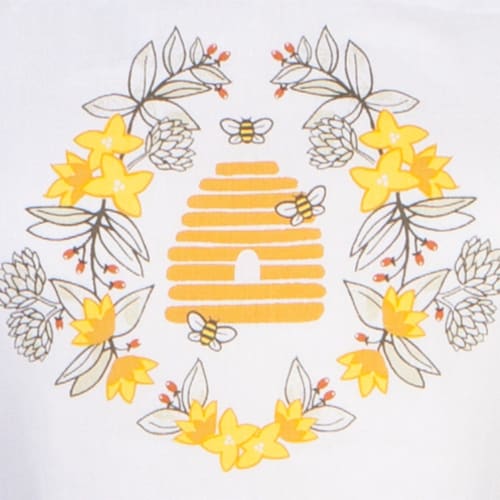 Now Designs Classic Bees Kitchen Apron for Women Perspective: back