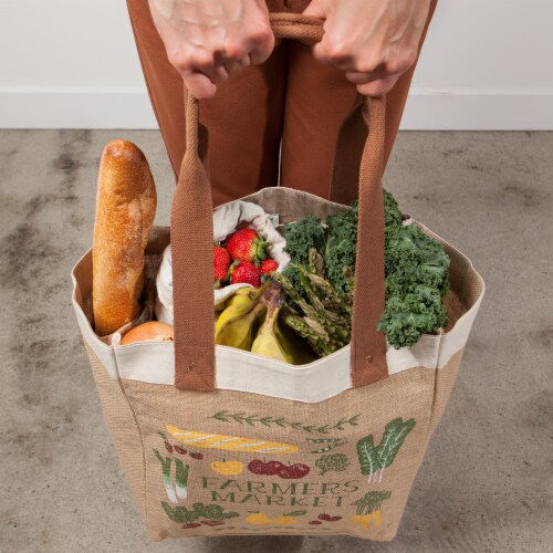 Now Designs Market Jute Tote Perspective: back