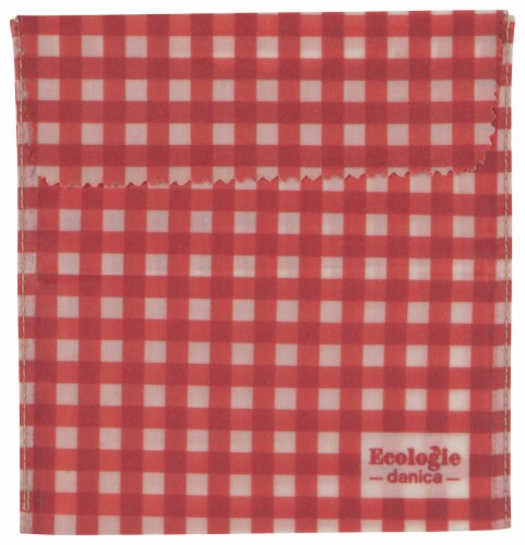 Ecologie Reusable Natural Beeswax Red Food Sandwich Wraps Perspective: back