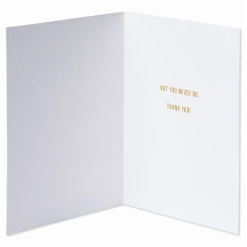 American Greetings (S21) Words Fail Me - Thanks Card Perspective: back