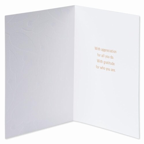 American Greetings (S23) Appreciation Leaves - Thanks Card Perspective: back
