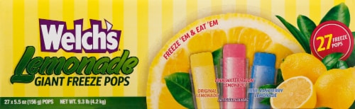 Welch's® Lemonade Giante Freeze Pops Perspective: back