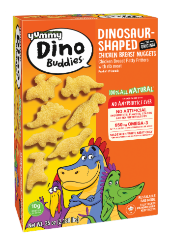 Yummy® Dino Buddies® Dinosaur Shaped Chicken Breast Nuggets Perspective: back