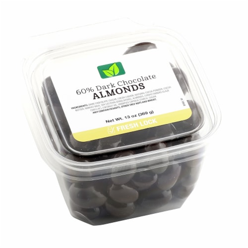 Dark Chocolate Almonds Perspective: back