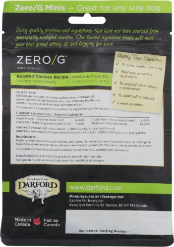 Darford Zero/G® Roasted Chicken Oven-Baked Dog Treats Perspective: back