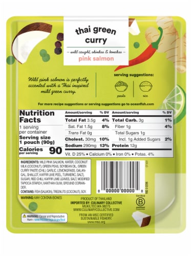 Ocean's™ Thai Green Curry Pink Salmon Perspective: back