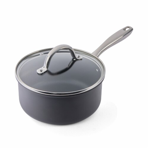 Cuisipro Easy Release Hard Anodized 3 Quart Saucepan Perspective: back