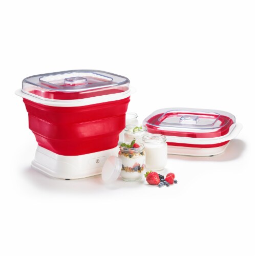Cuisipro Collapsible Yogurt Maker, Red Perspective: back