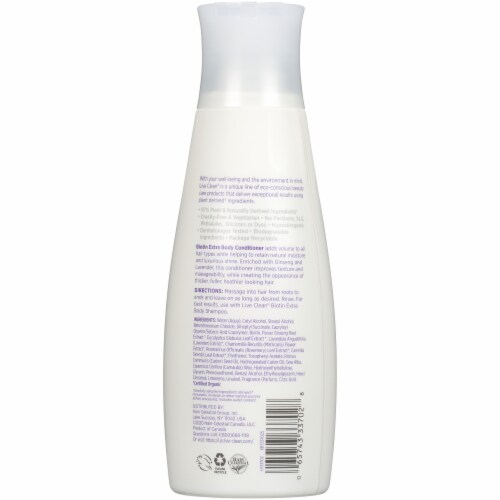 Live Clean® Biotin Extra-Body Conditioner Perspective: back